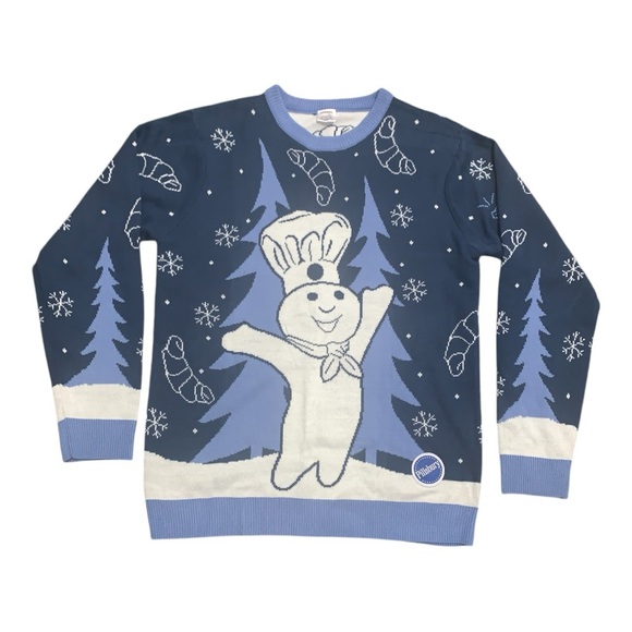 Sweaters - 2022 Pillsbury doughboy ugly Christmas’s Sweater size adult Large